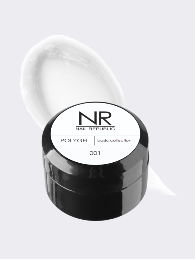 Nail Republic PolyGel 001 молочный (30 гр) круг