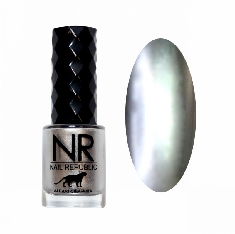Nail Republic Лак для стемпинга №03 Серебро (10 мл)