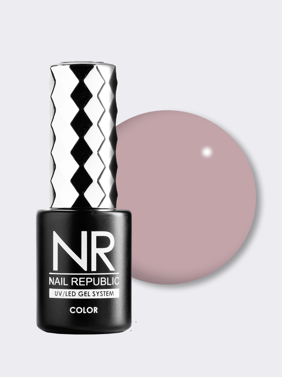 Nail Republic-067 Cashmere гель-лак, Серовато-розовый (10 мл)