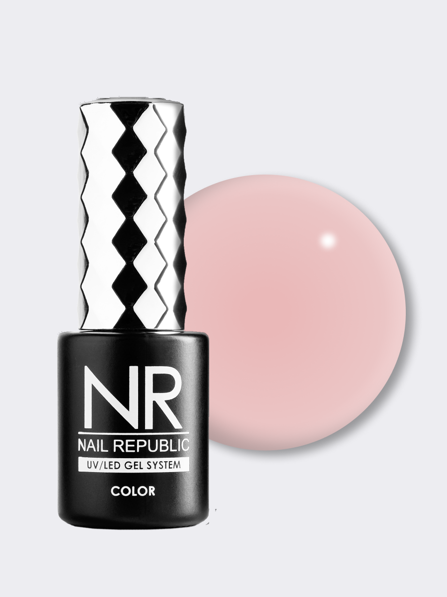 Nail Republic-1005 Гель-лак камуфлирующий полупрозрачный (10 мл)