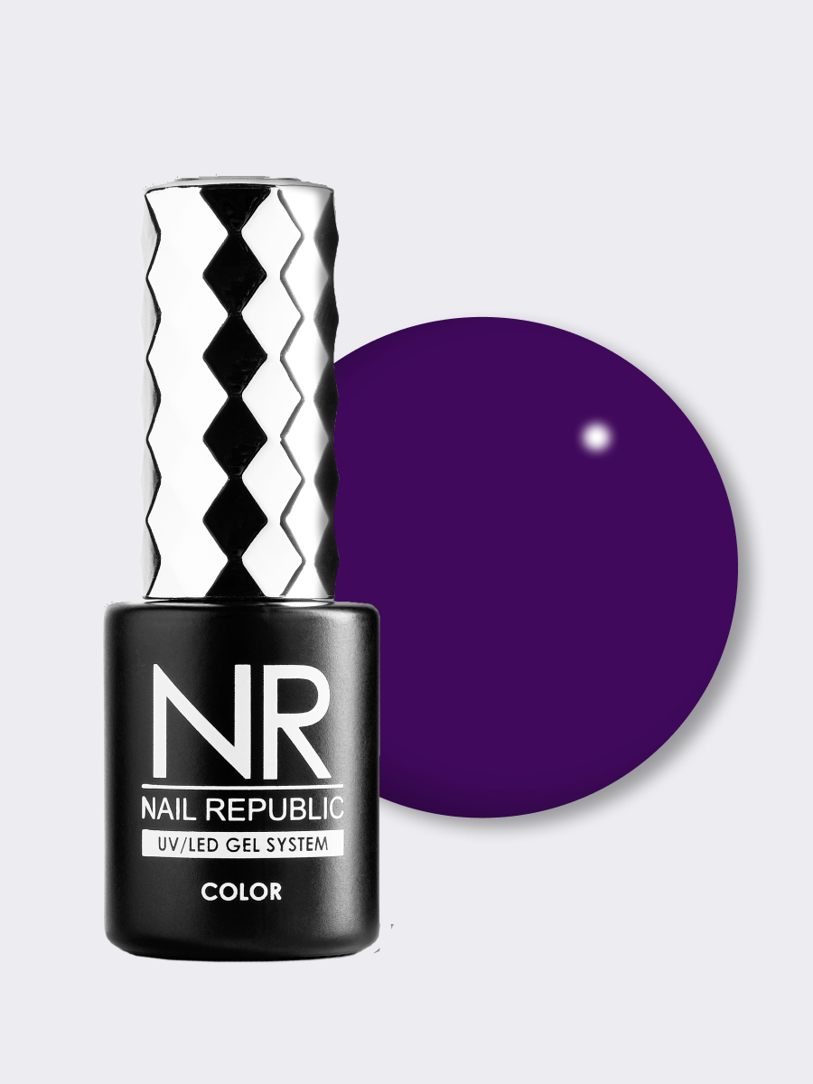Nail Republic-103 Cherry lady гель-лак. Глубокий пурпурно-синий (10 мл)