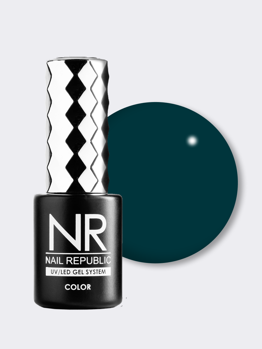 Nail Republic-107 Aquamarine гель-лак. Лазурно-бирюзовый (10 мл)