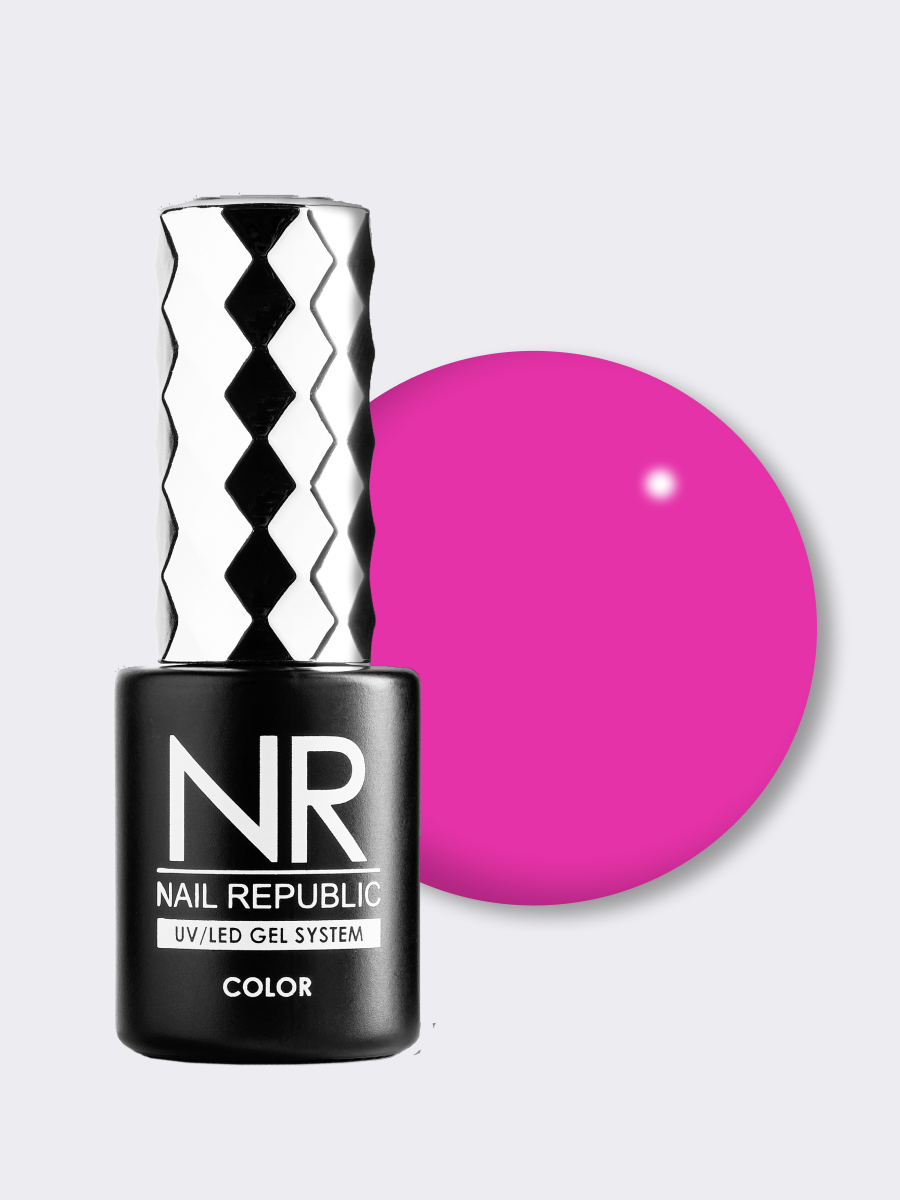 Nail Republic-155 Lilac гель-лак. Ярко-фиолетовый (10 мл)